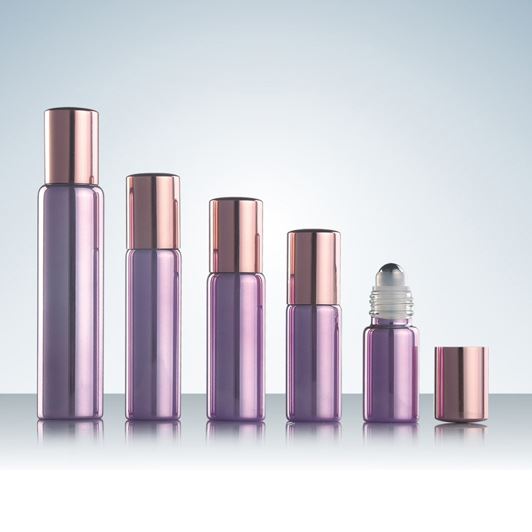 Violet Glass Vial Roll-On Bottle